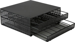 Mind Reader - 72 K-Cup Single Serve Coffee Pods Double Tray - Black